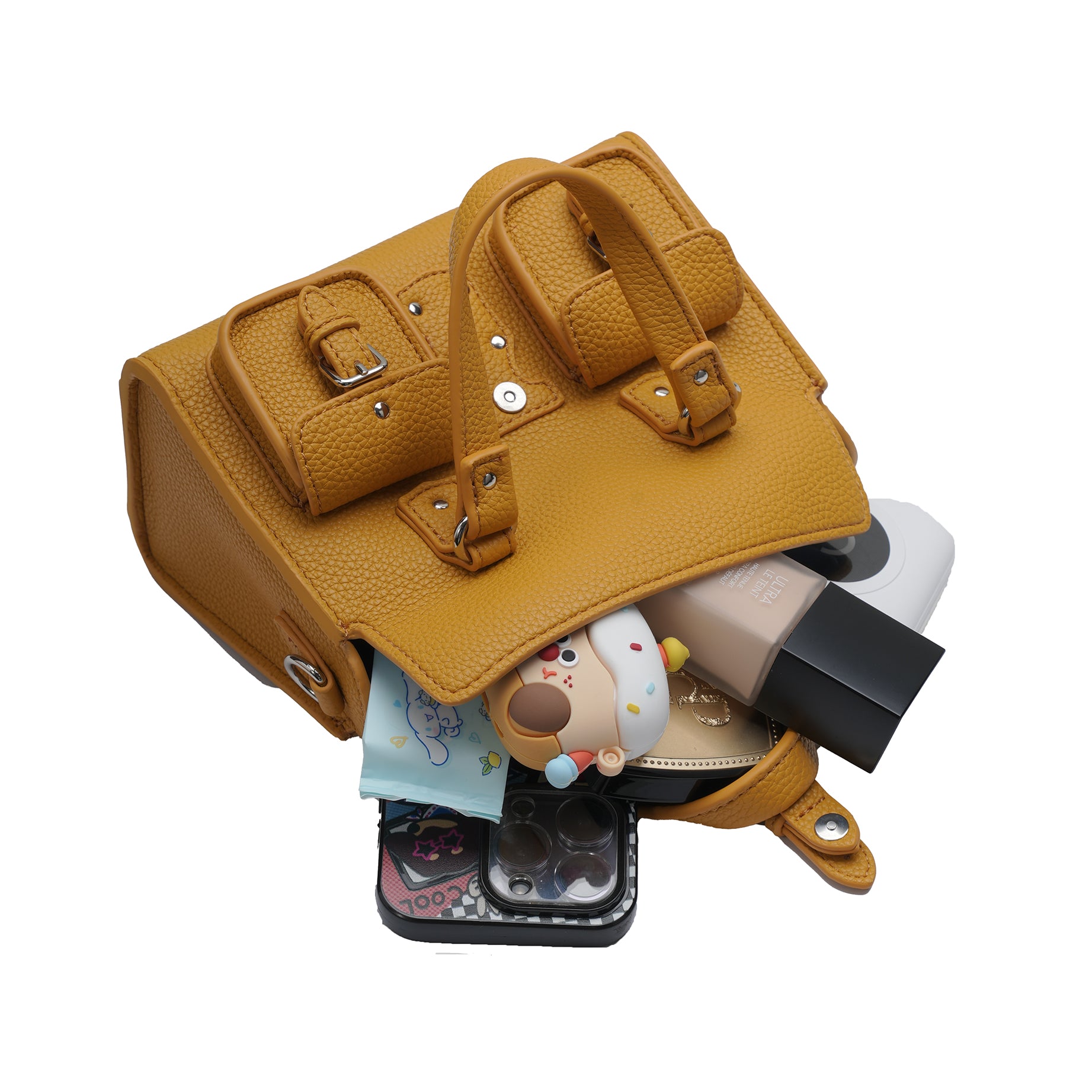 CEFIRO Mini Structured Top Handle Bag