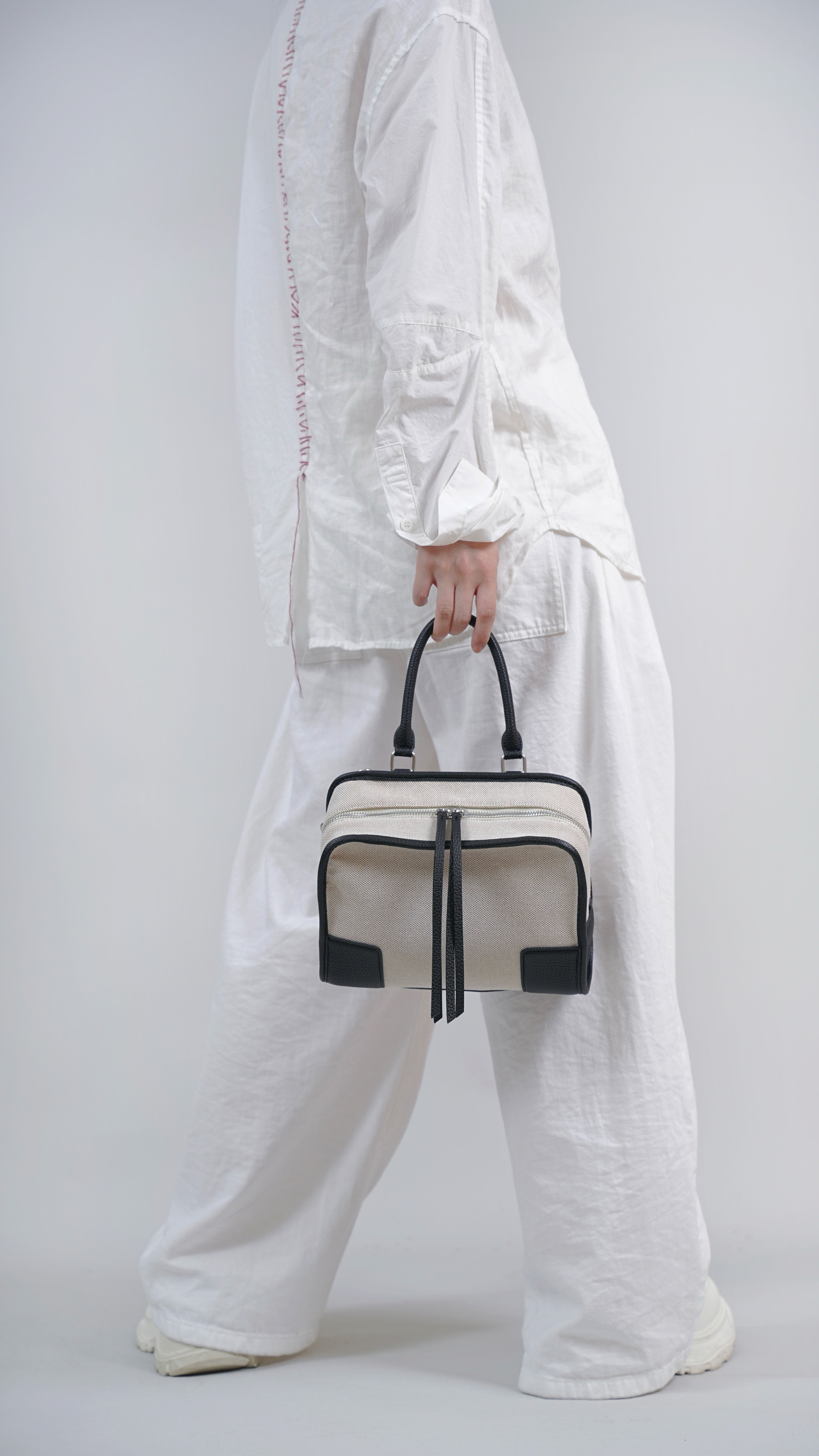 CEFIRO Canvas Top Handle Shoulder Bag