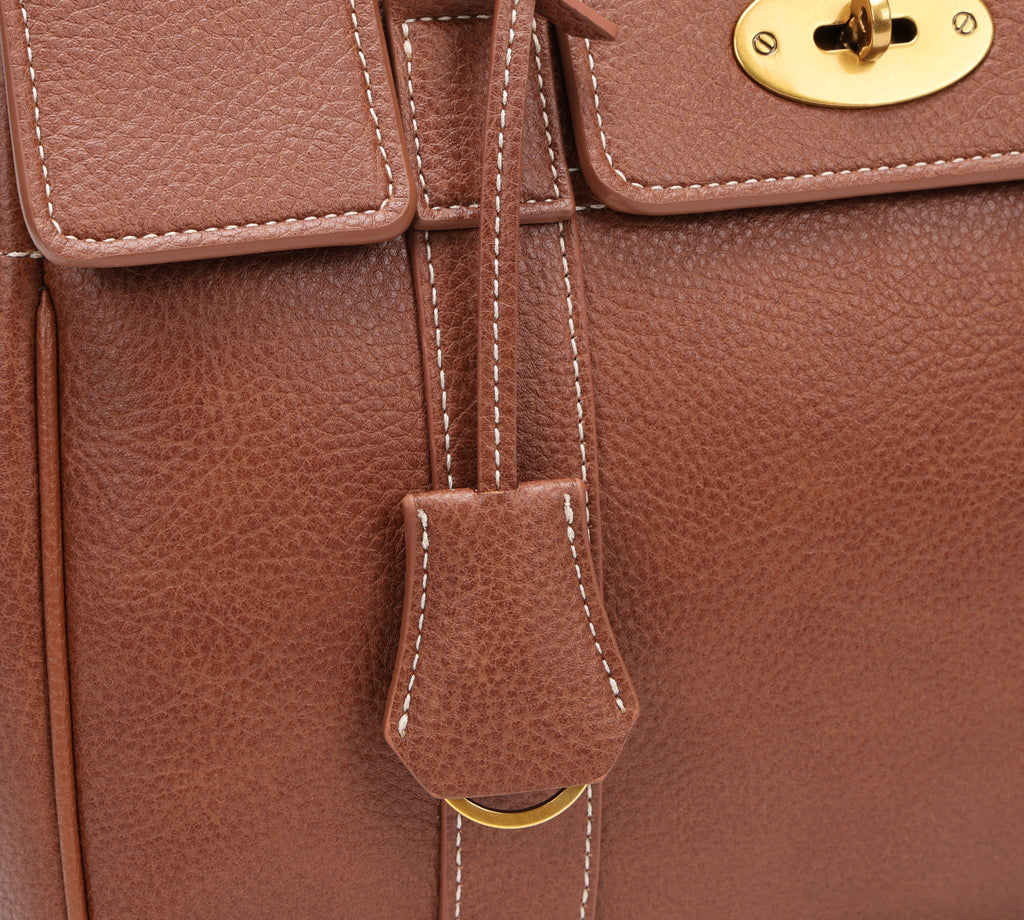 Elegant Structured Leather Top Handle Bag for Women – Vintage Shoulder & Crossbody Handbag