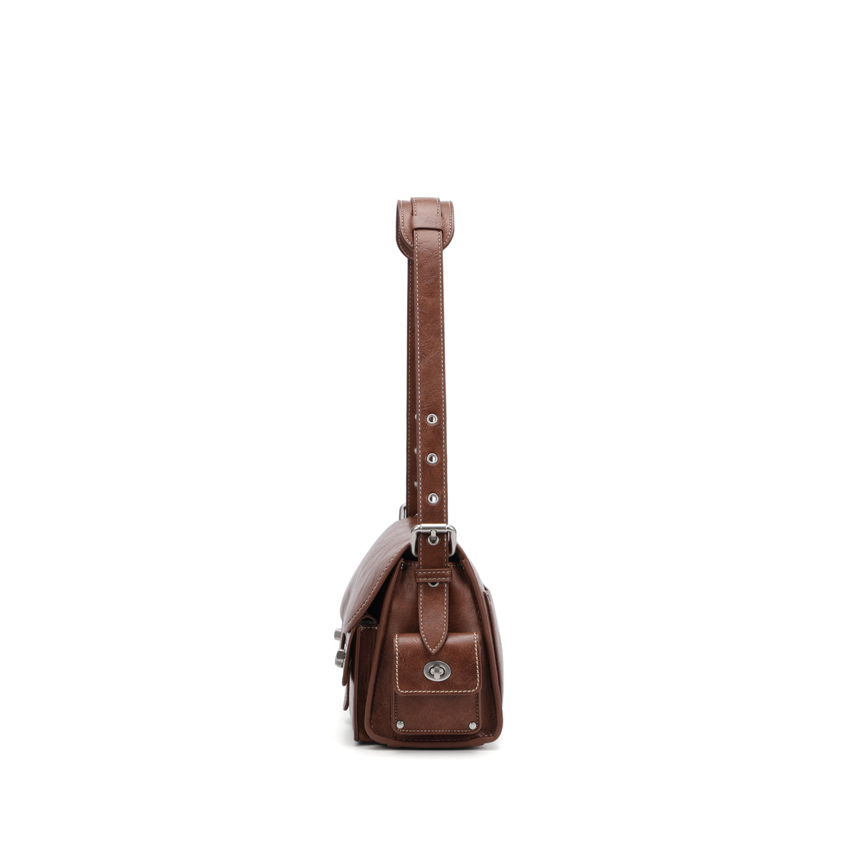 CEFIRO Vintage Multi-Pocket Shoulder Bag