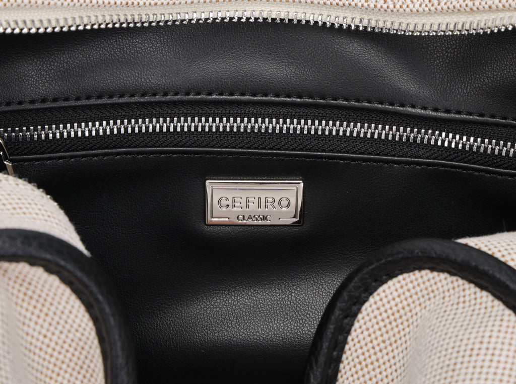 CEFIRO Canvas Top Handle Shoulder Bag