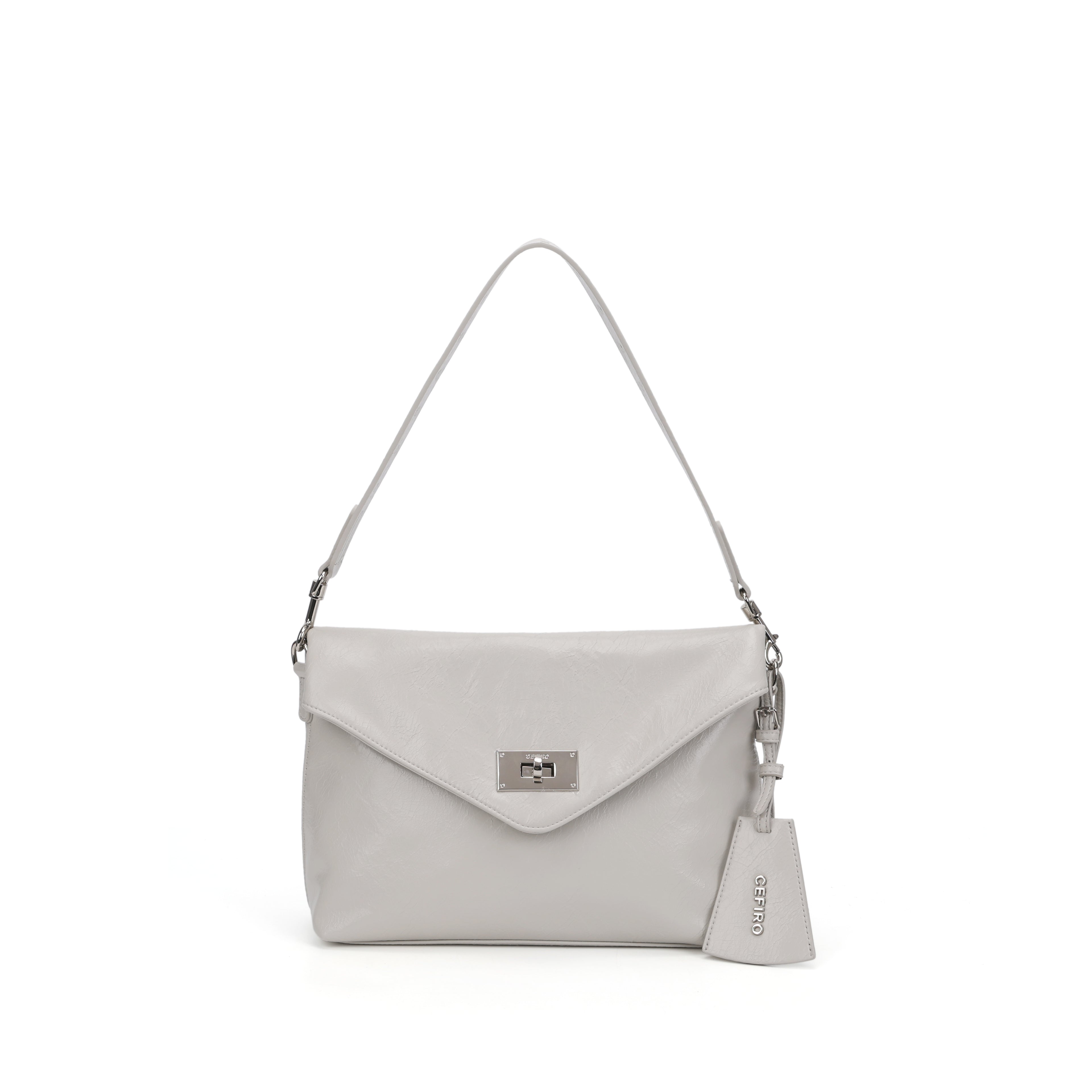 CEFIRO Envelope Shoulder Bag – Soft Vegan Leather Crossbody Purse