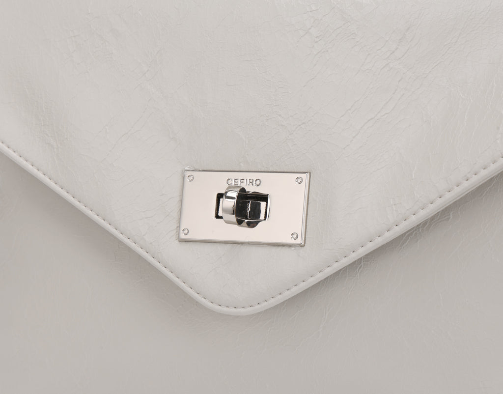 CEFIRO Envelope Shoulder Bag – Soft Vegan Leather Crossbody Purse