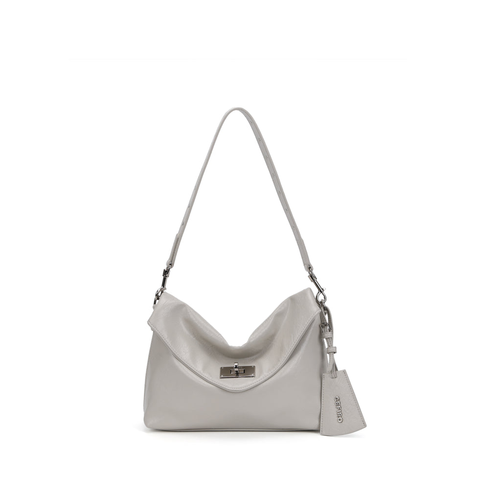 CEFIRO Envelope Shoulder Bag – Soft Vegan Leather Crossbody Purse