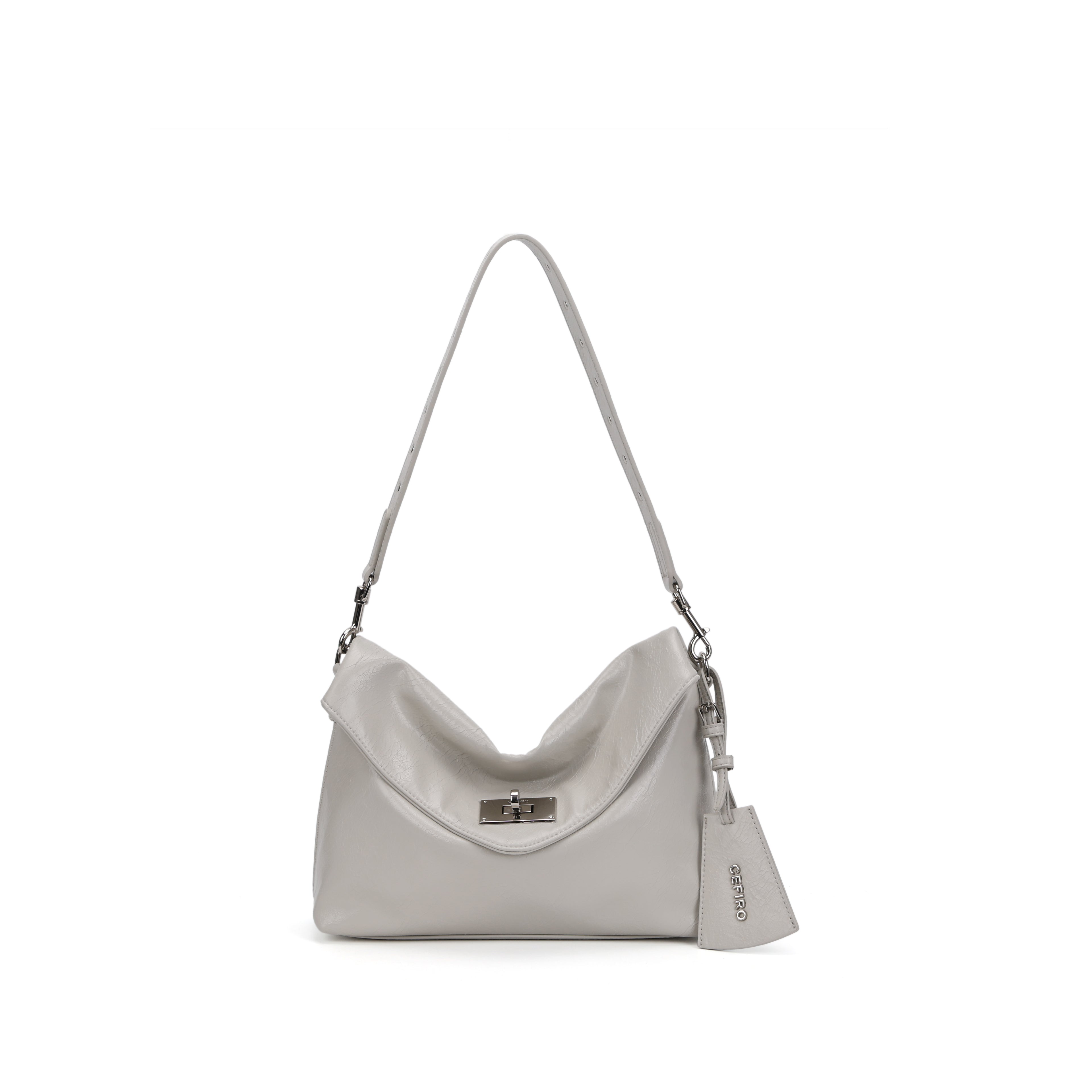 CEFIRO Envelope Shoulder Bag – Soft Vegan Leather Crossbody Purse