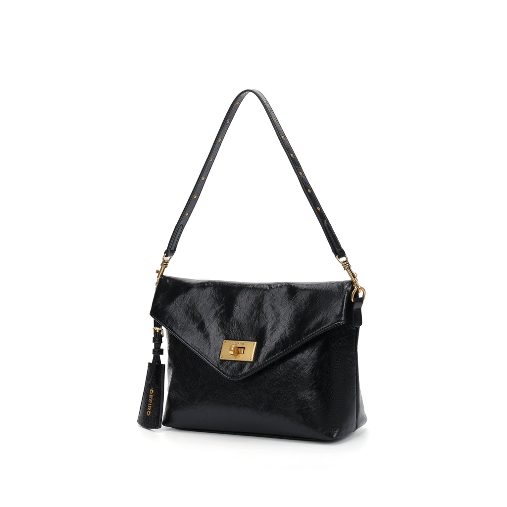 CEFIRO Envelope Shoulder Bag – Soft Vegan Leather Crossbody Purse