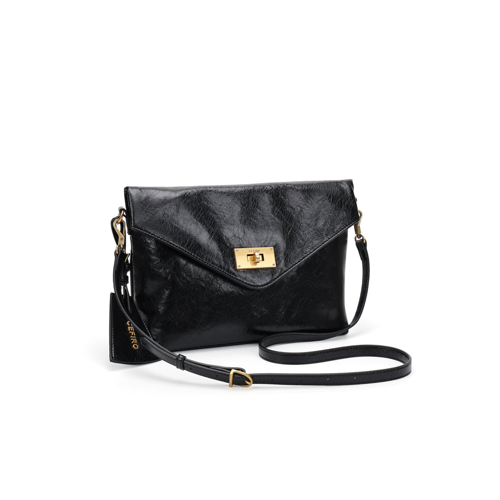 CEFIRO Envelope Shoulder Bag – Soft Vegan Leather Crossbody Purse