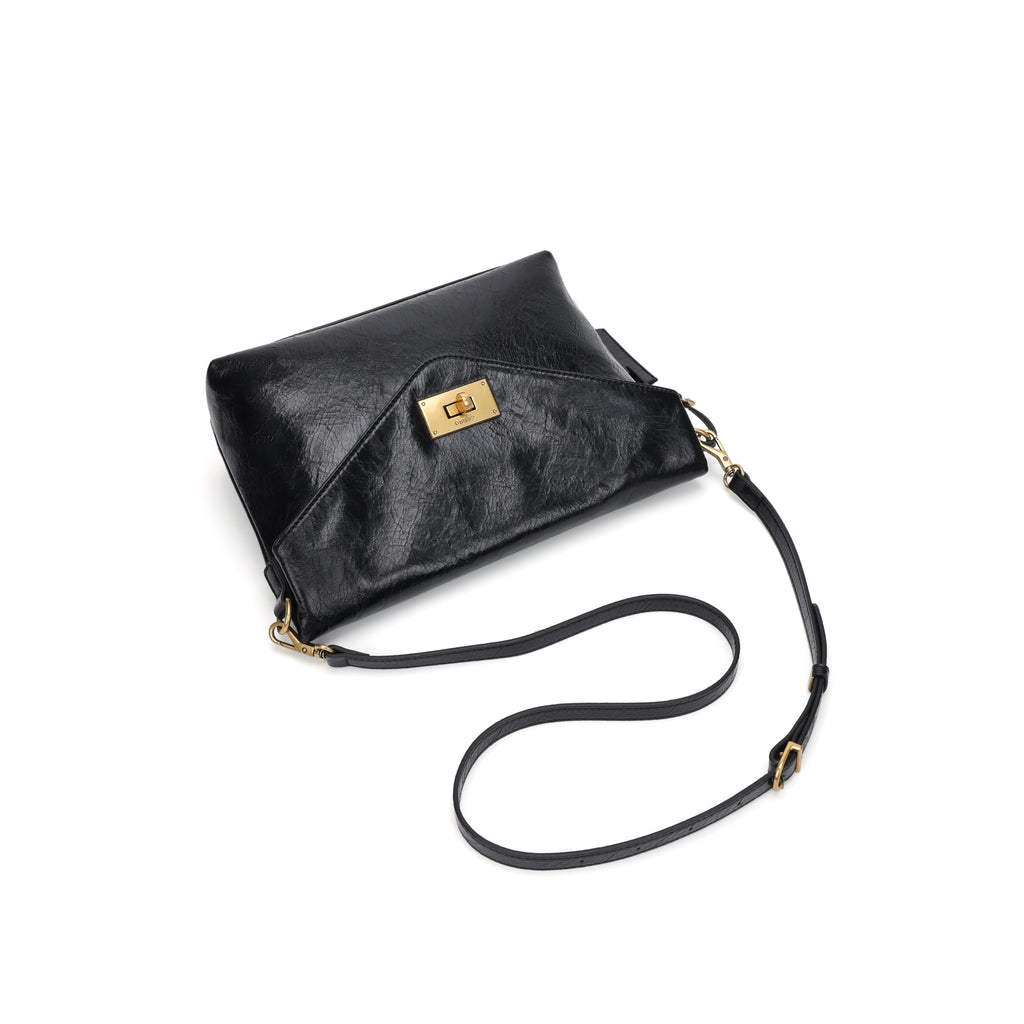 CEFIRO Envelope Shoulder Bag – Soft Vegan Leather Crossbody Purse