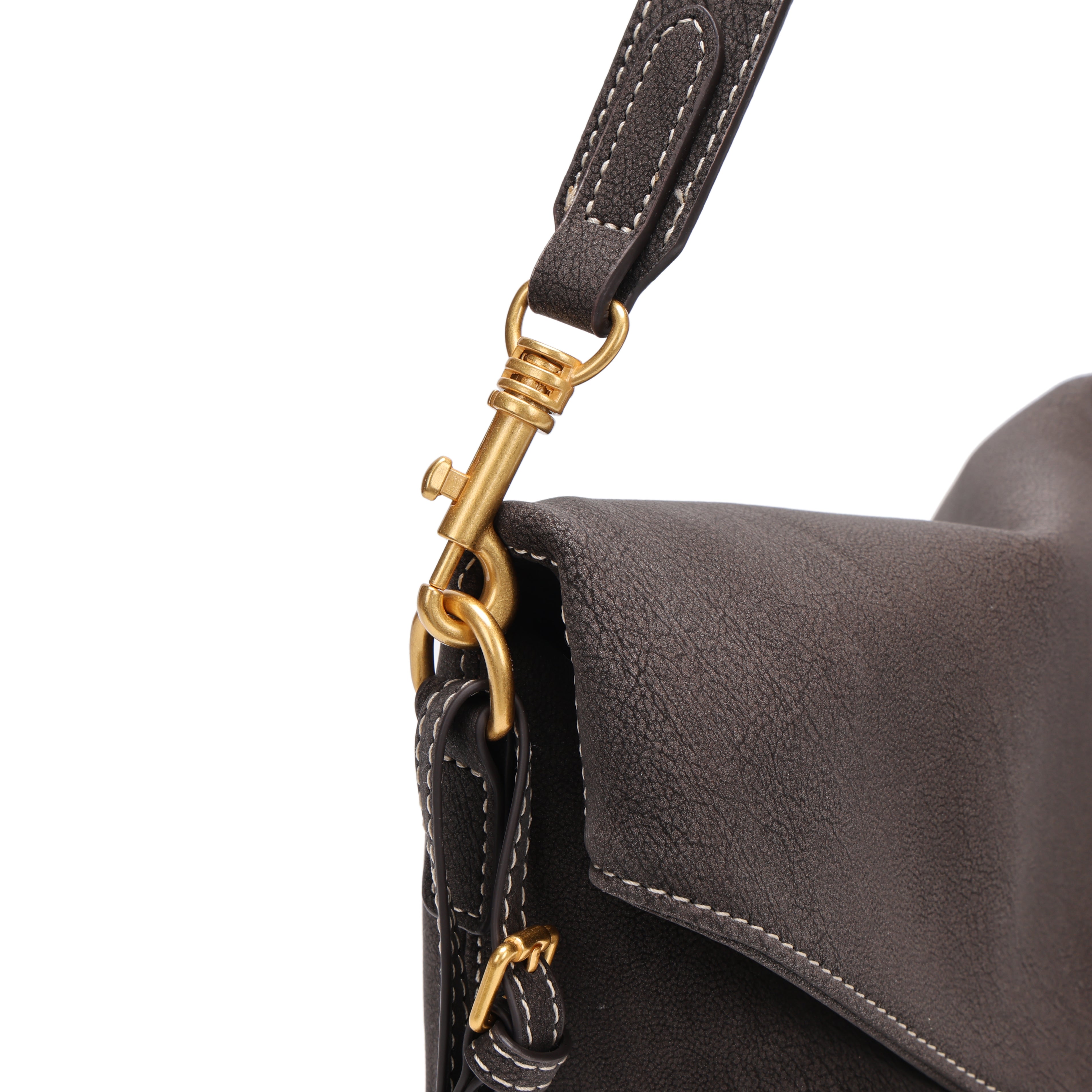CEFIRO Envelope Shoulder Bag – Brown Vegan Leather Crossbody Clutch Bag