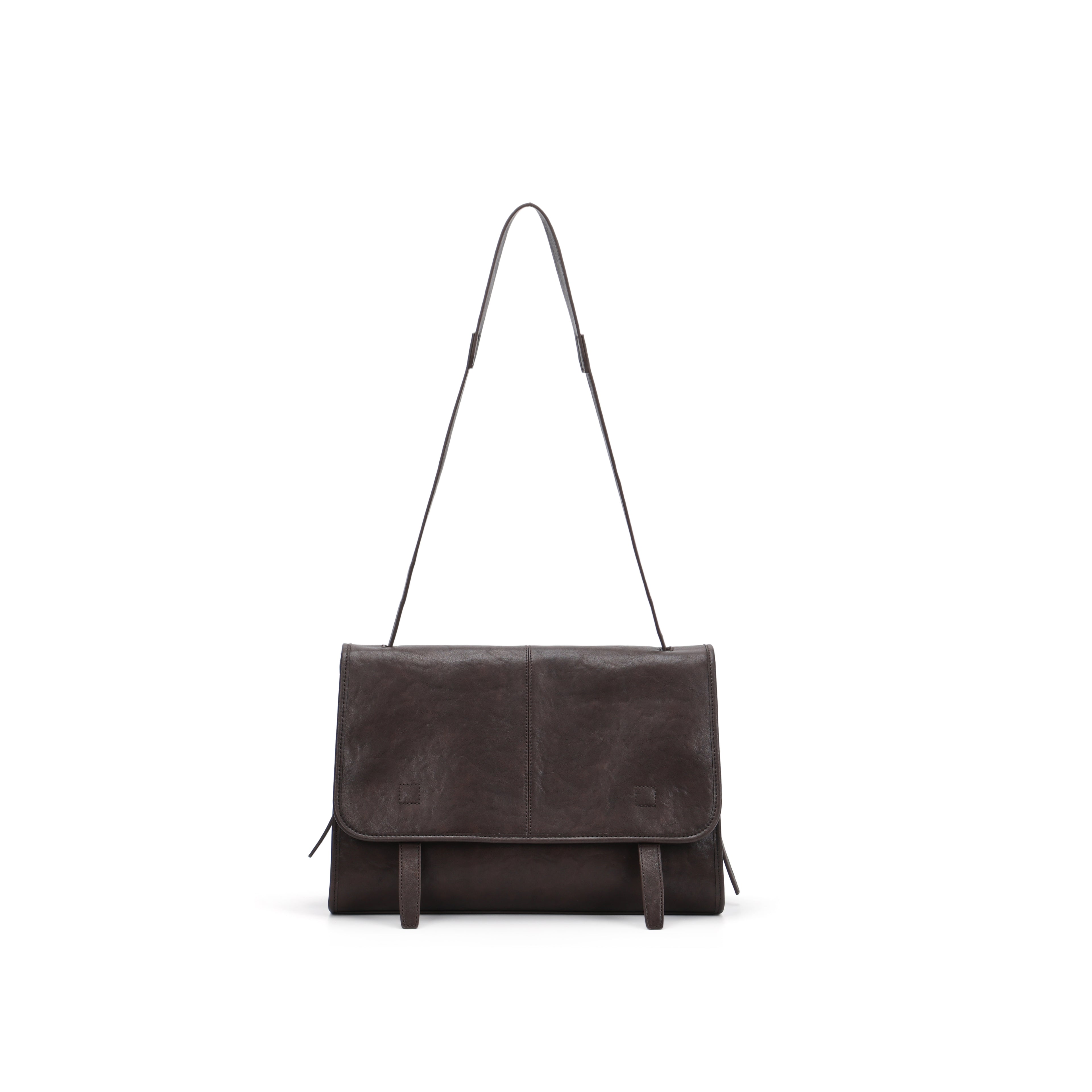 CEFIRO Large Envelope Shoulder Bag – Vintage Vegan Leather Crossbody Purse
