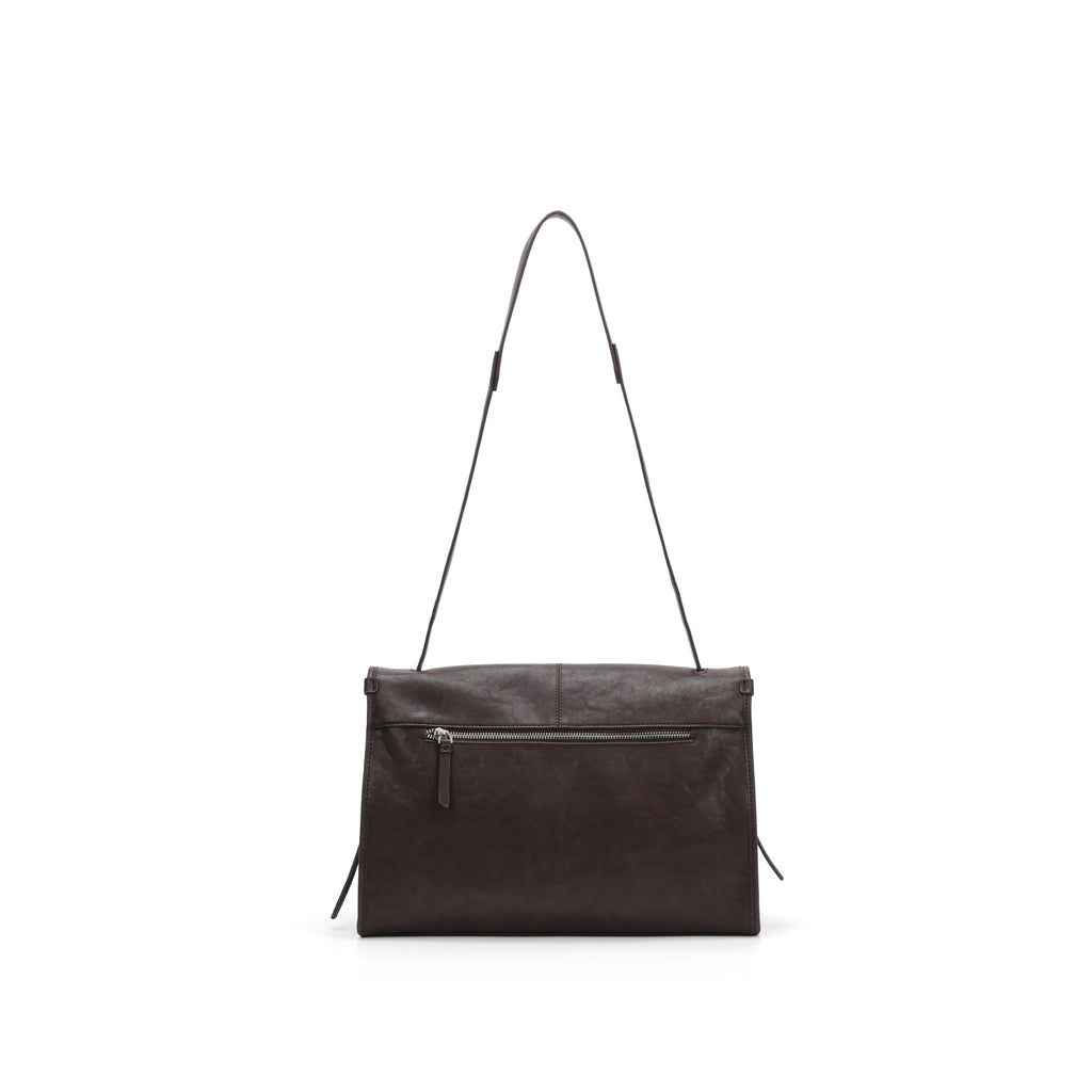 CEFIRO Large Envelope Shoulder Bag – Vintage Vegan Leather Crossbody Purse