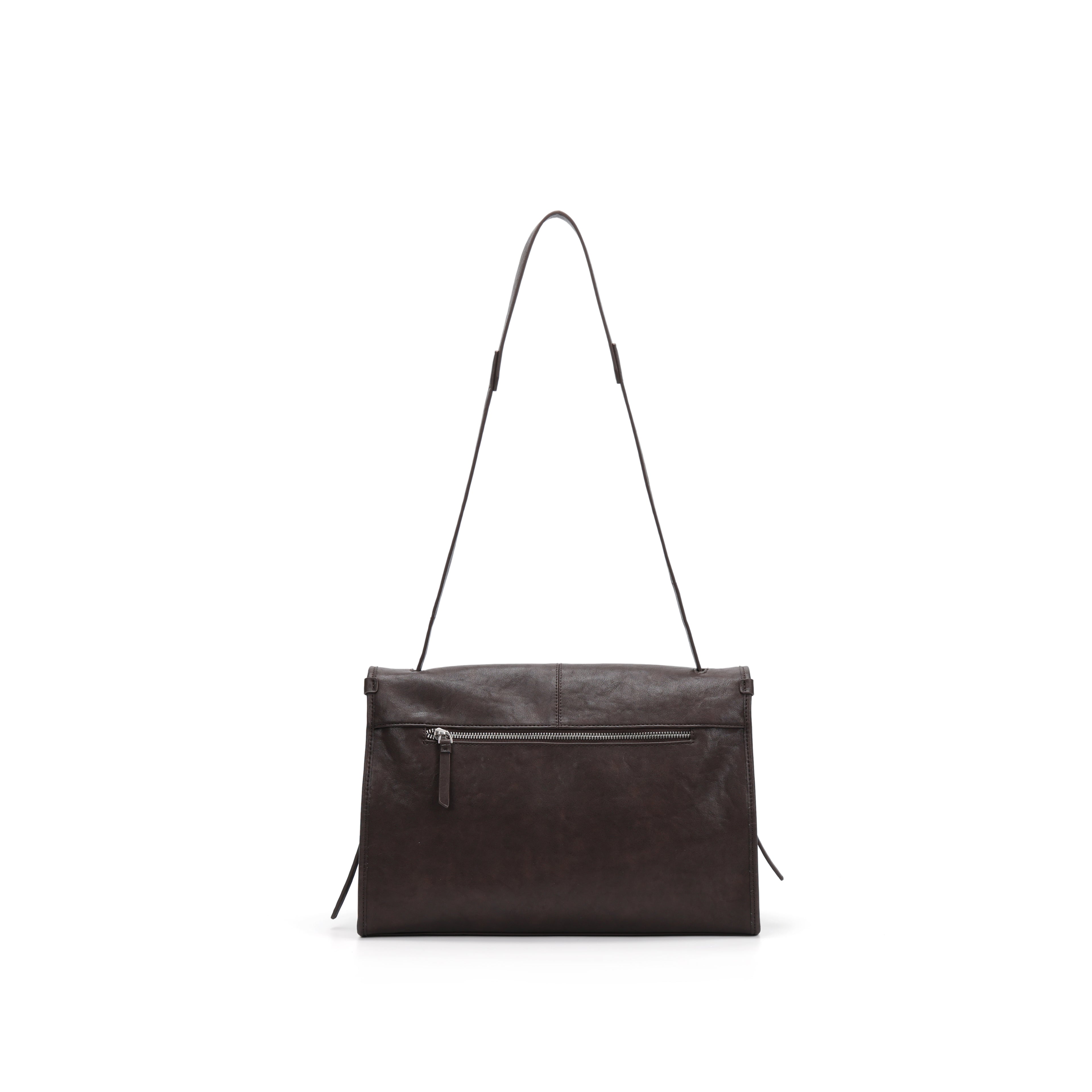 CEFIRO Large Envelope Shoulder Bag – Vintage Vegan Leather Crossbody Purse
