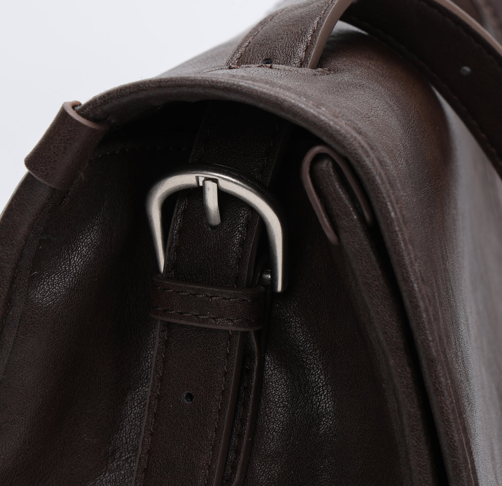 CEFIRO Large Envelope Shoulder Bag – Vintage Vegan Leather Crossbody Purse