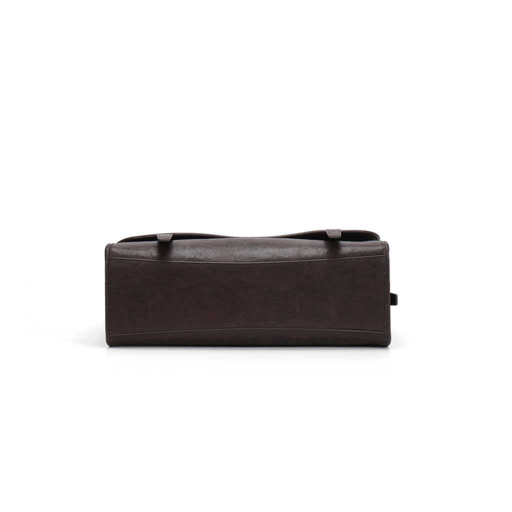 CEFIRO Large Envelope Shoulder Bag – Vintage Vegan Leather Crossbody Purse
