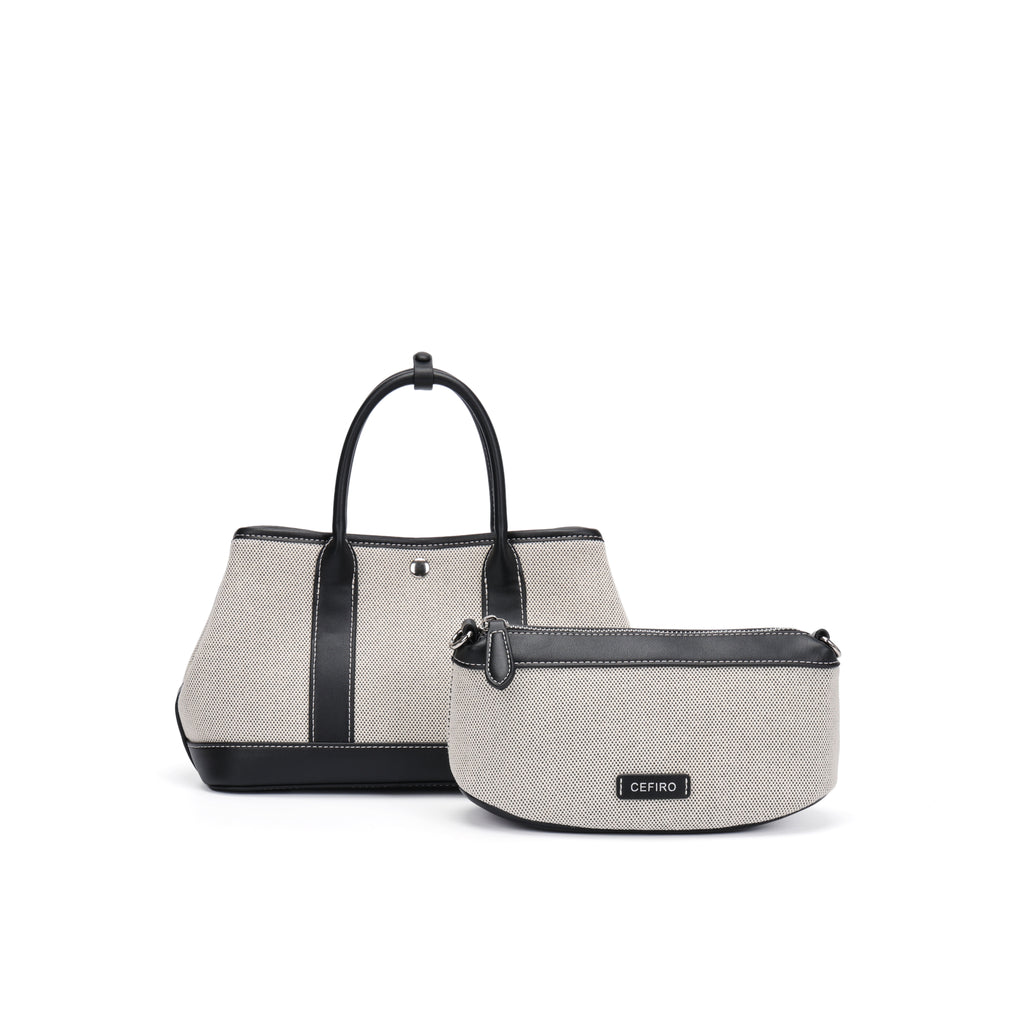 CEFIRO Canvas Top Handle Shoulder Bag
