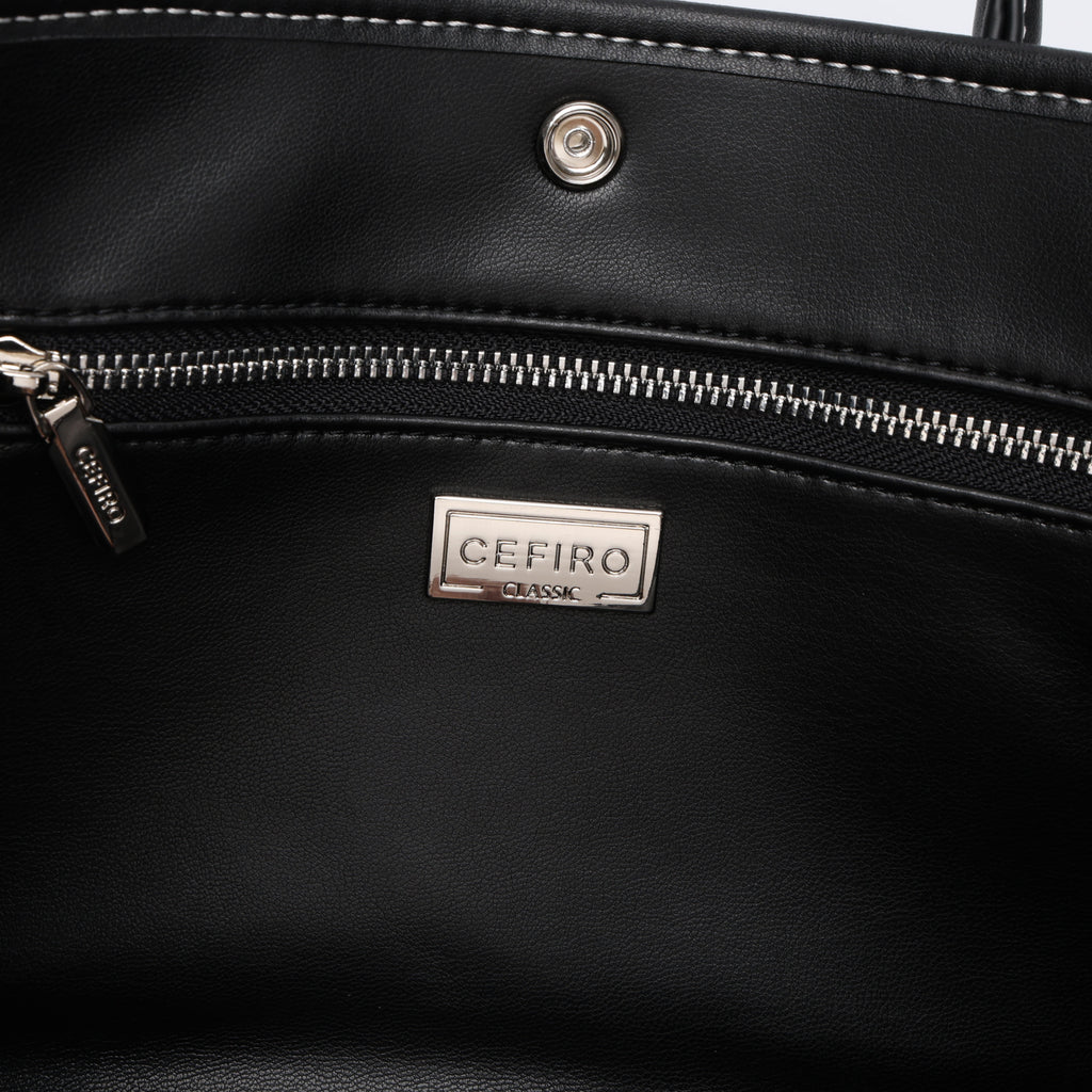CEFIRO Canvas Top Handle Shoulder Bag