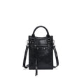 CEFIRO Mini Moto Structured Top Handle Bag