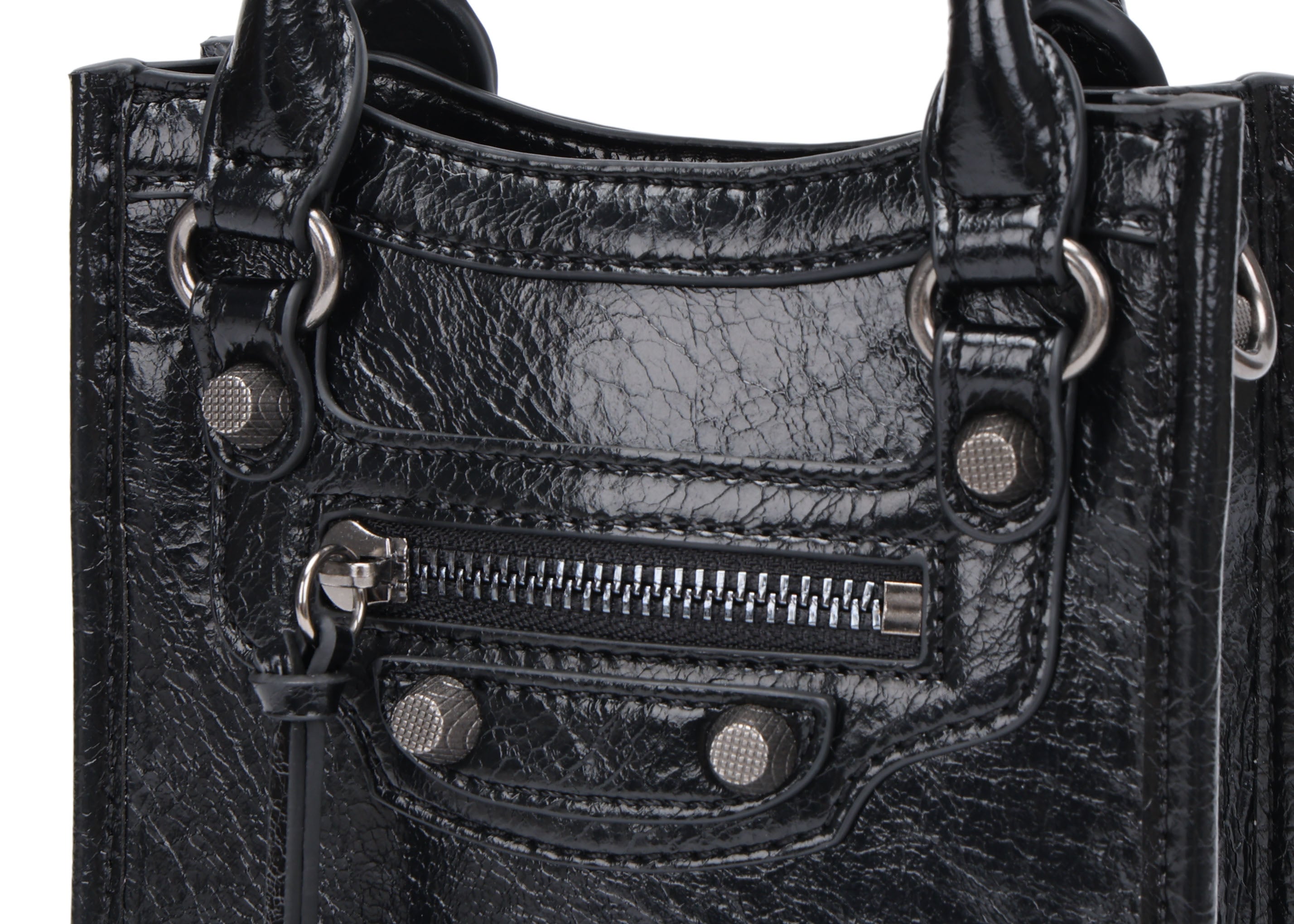 CEFIRO Mini Moto Structured Top Handle Bag