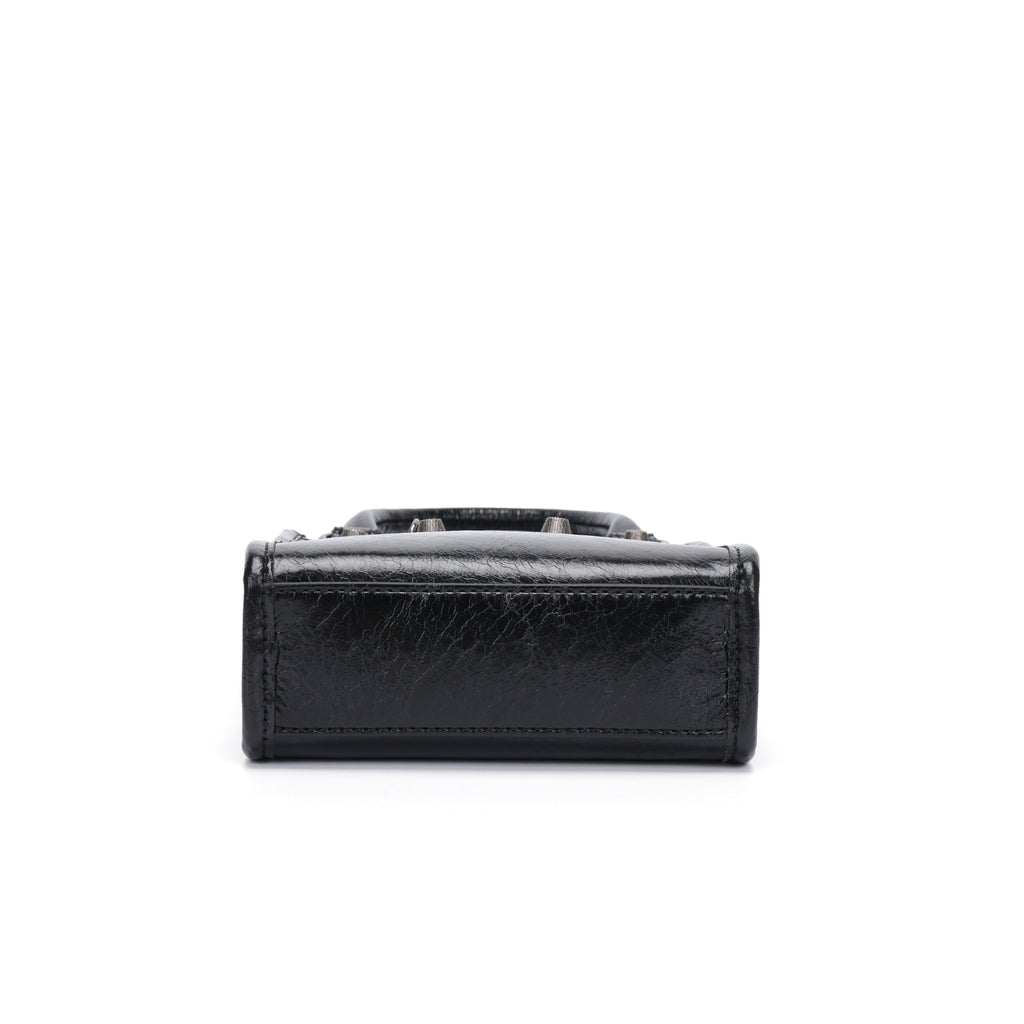 CEFIRO Mini Moto Structured Top Handle Bag
