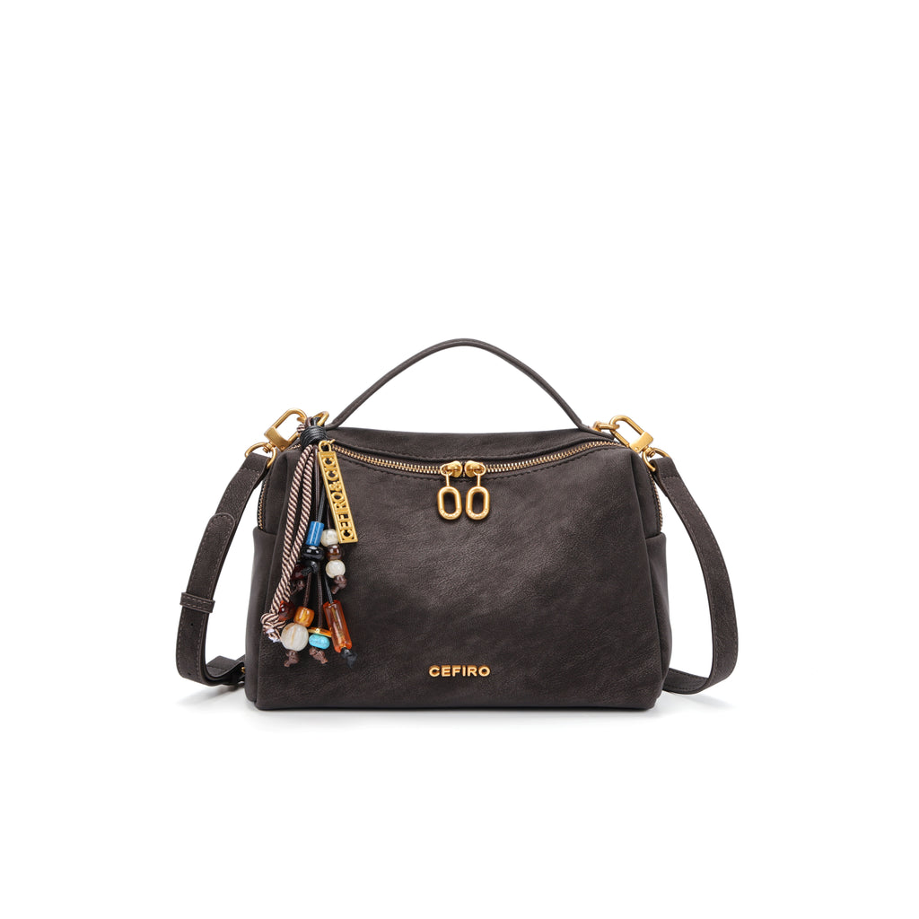 CEFIRO Structured Top Handle Satchel Bag
