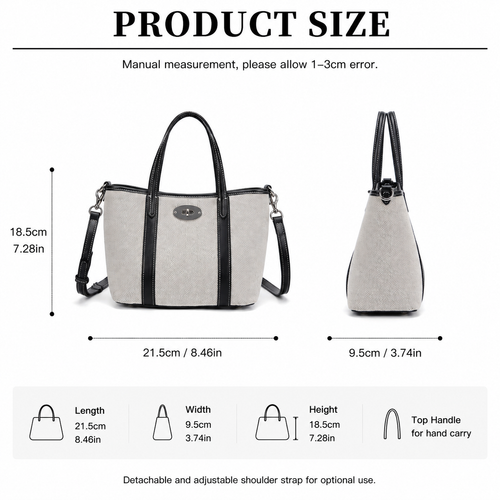 CEFIRO Canvas Tote Shoulder Bag