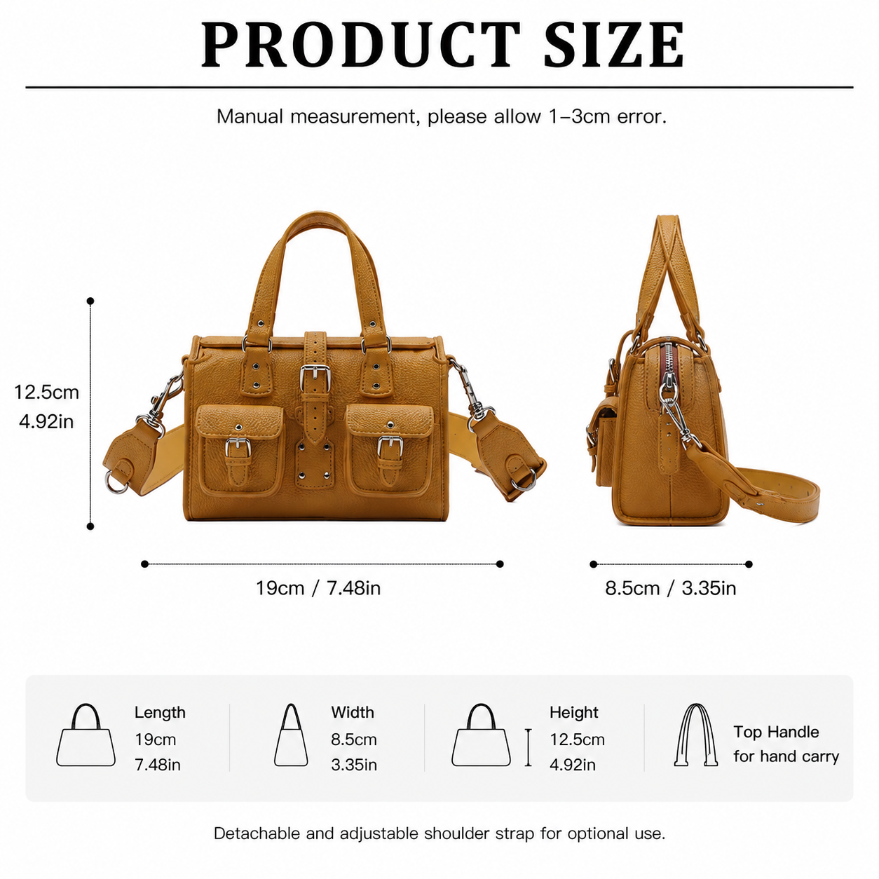 CEFIRO Mini Structured Top Handle Bag