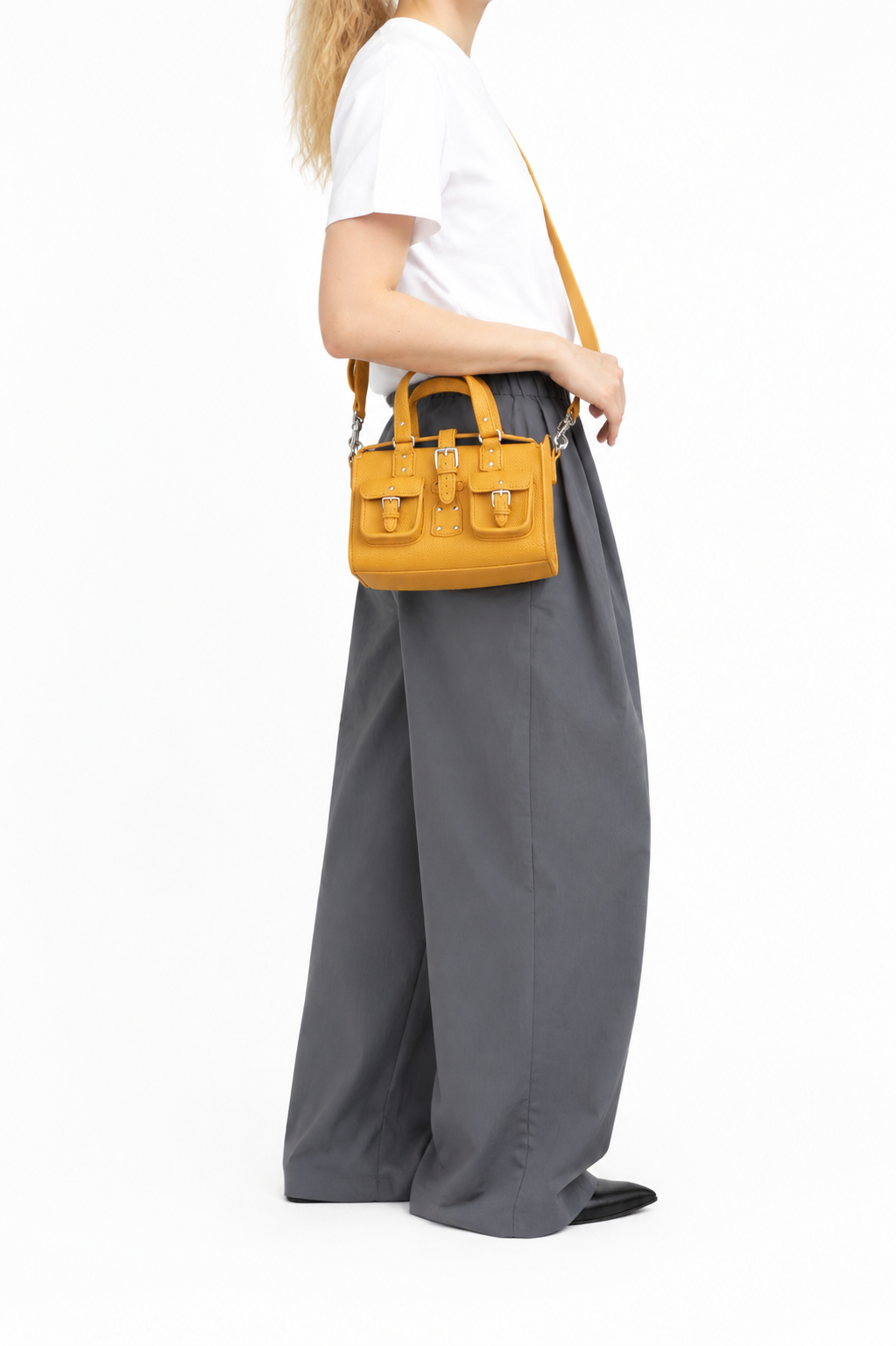 CEFIRO Mini Structured Top Handle Bag