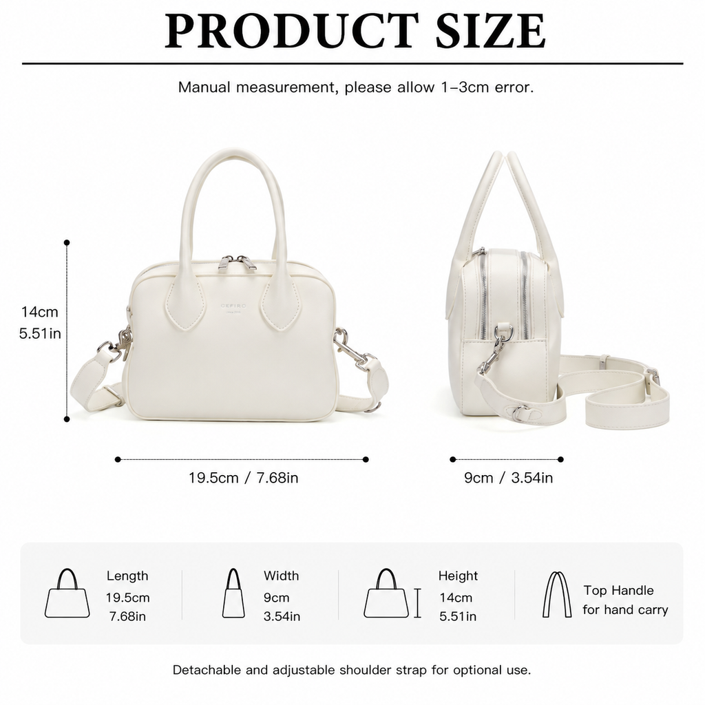 CEFIRO Structured Mini Top Handle Bag
